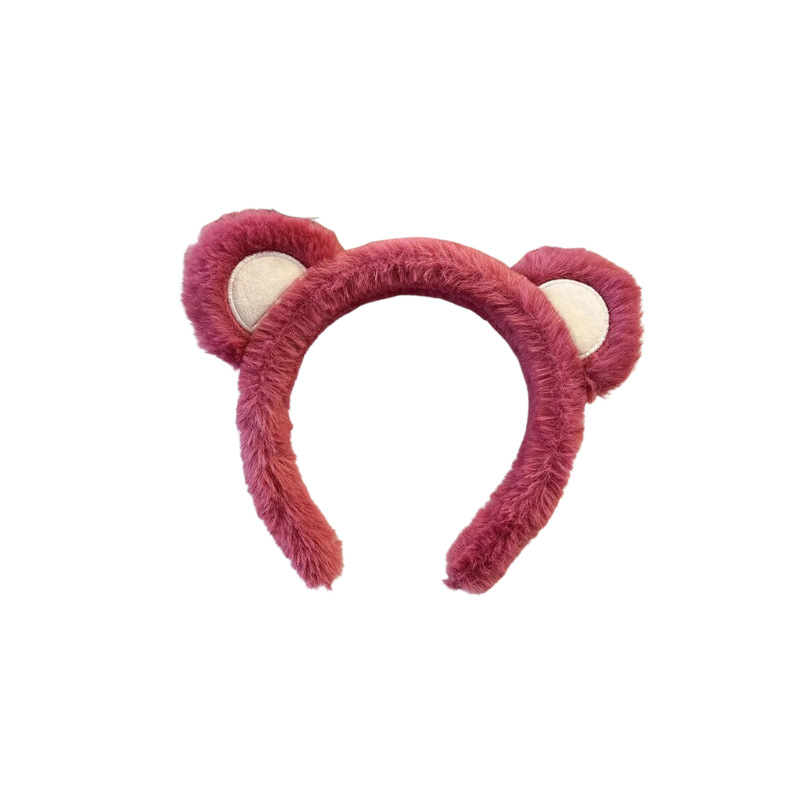 Plush Strawberry Bear Headband