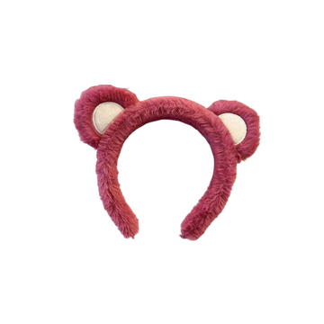 Plush Strawberry Bear Headband