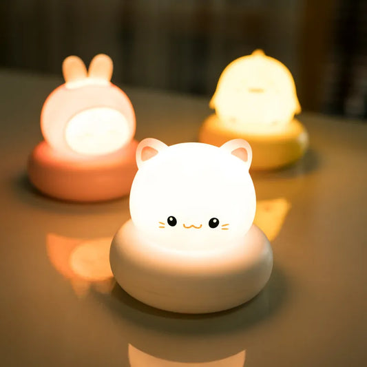 USB Kid Cartoon LED Night Lamp